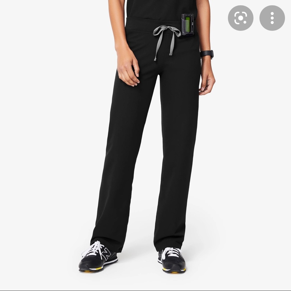 FIGS Black Livingston Scrub Pant